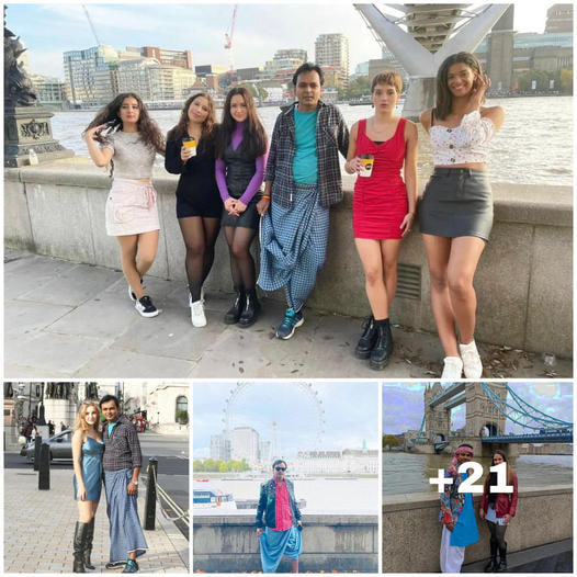बिहार के लाल लुंगी और गमछा में मचा रहे लन्दन में बवाल सोशल मीडिया पर बिजेंद्र सिंह की तस्वीरें हो रही वायरल